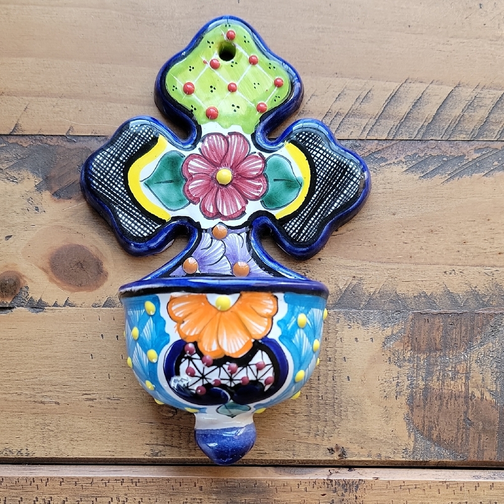 Authentic Mexican Small Holy Water Font